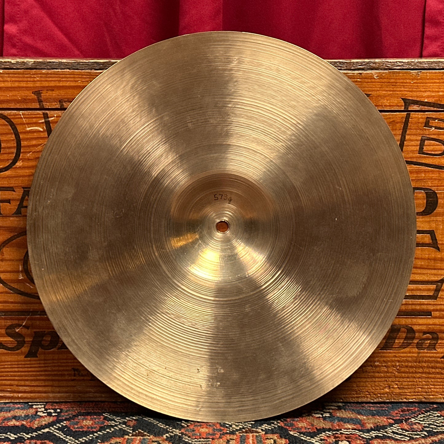 14" Zildjian A 1940s-50s Trans Stamp "Thin" Crash / Hi-Hat Single Cymbal 573g *Video Demo*