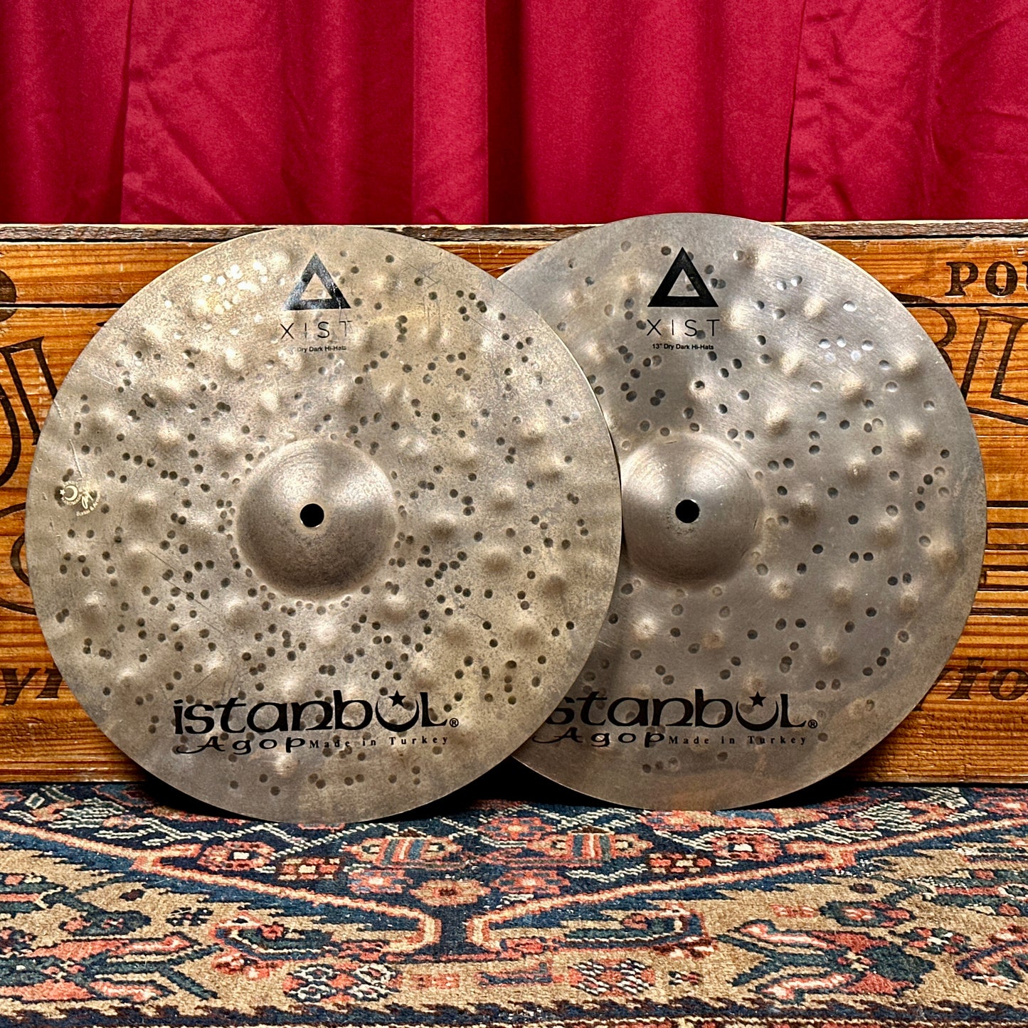13" Istanbul Agop Xist Dry Dark Hi-Hat Cymbal Pair 494g/958g *Video Demo*