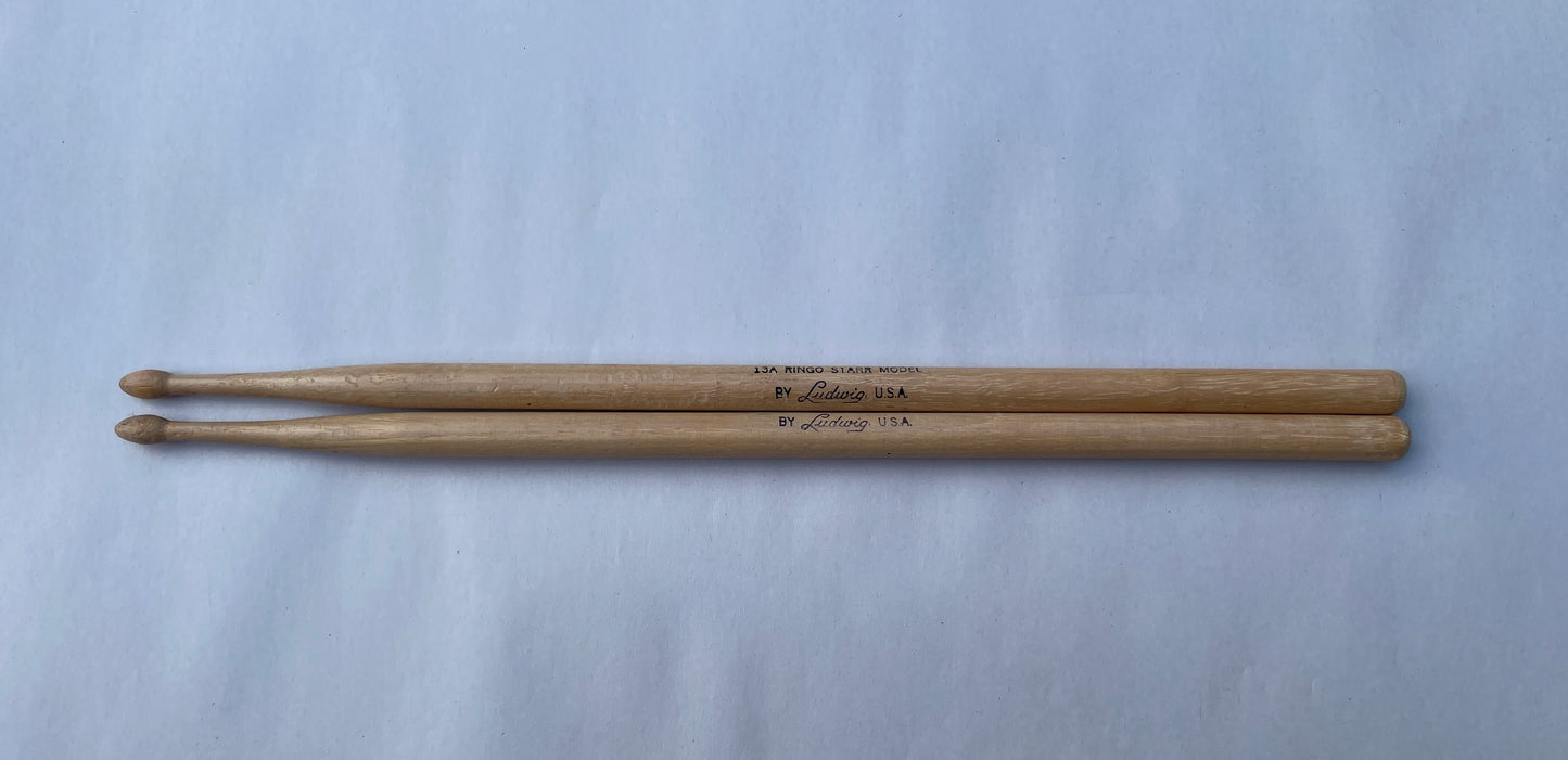 Vintage 1960s Ludwig Ringo Starr 13A Signature Drum Sticks - Rare Find!