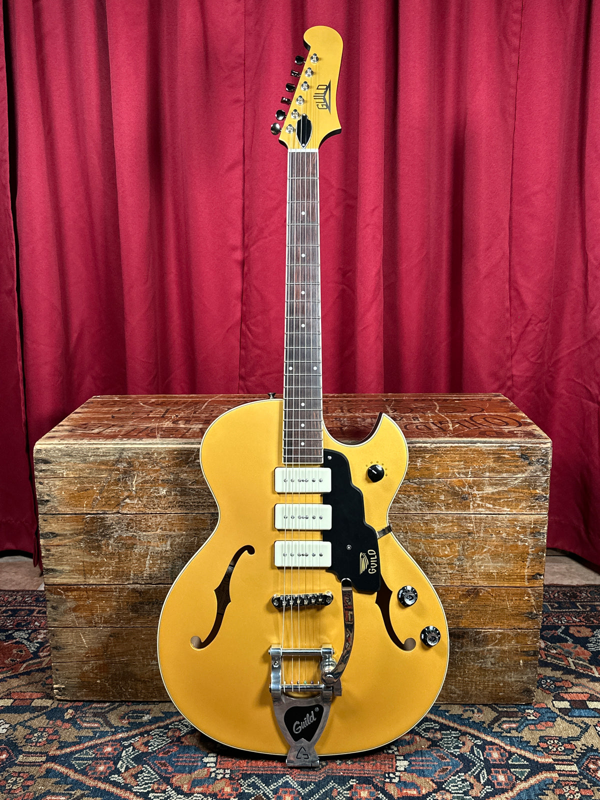 Guild Starfire I Jet 90 Electric Guitar Satin Gold