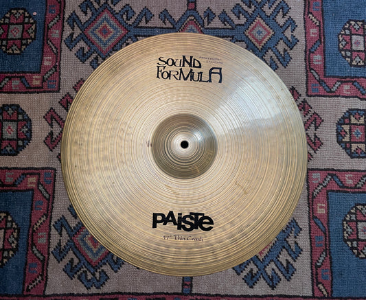 17" Paiste Sound Formula Thin Crash Cymbal 1266g