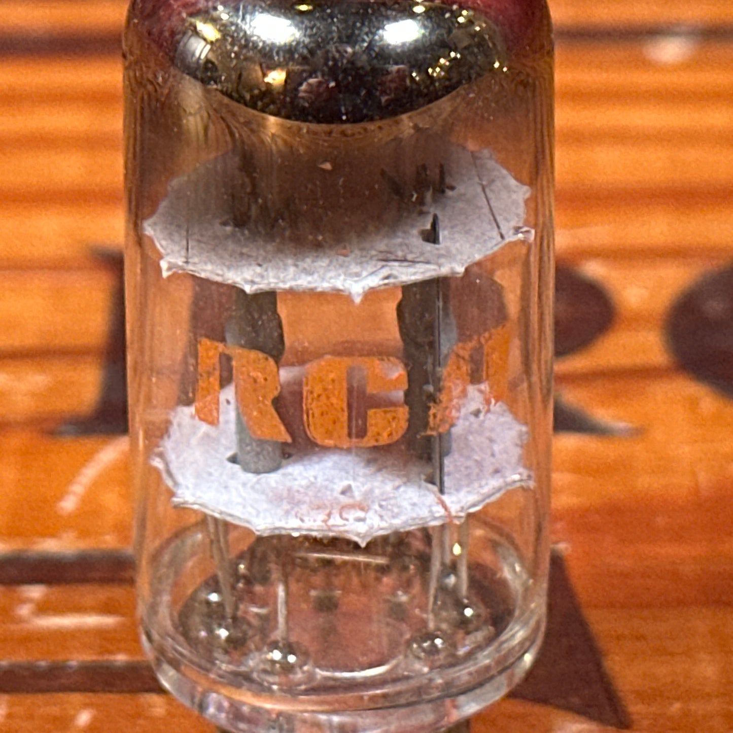 Vintage RCA 12AT7 Preamp Tube Grey Plate ECC81 Valve Halo Getter #253