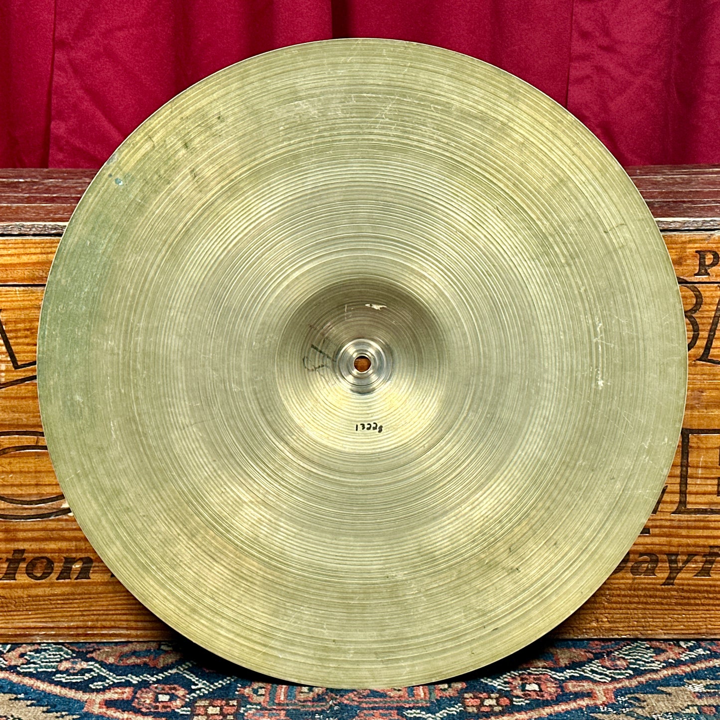 18" Zildjian A 1950s Large Block Stamp Crash Ride Cymbal 1322g *Video Demo*