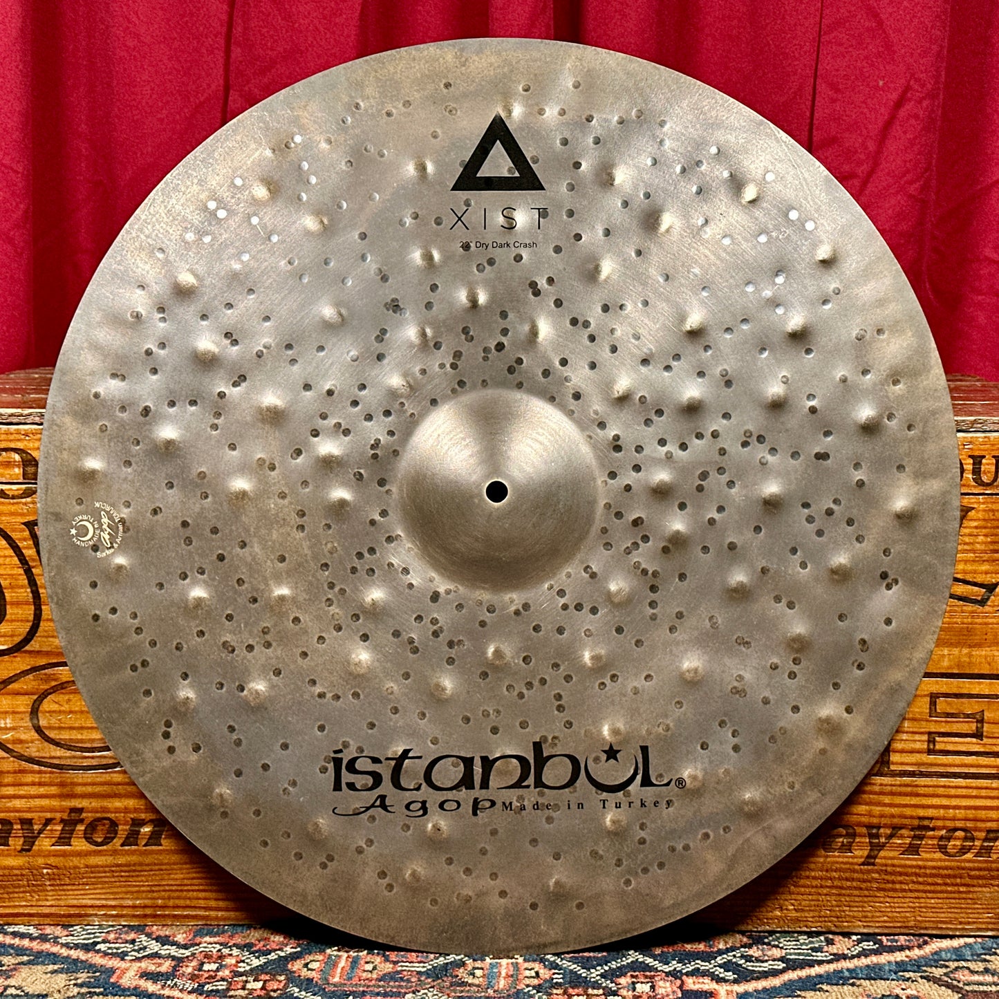 22" Istanbul Agop Xist Dry Dark Crash Cymbal 1684g *Video*