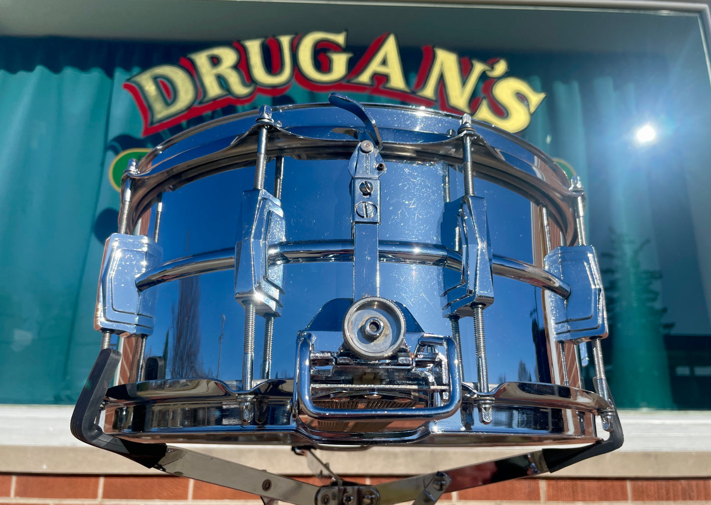 1972 Ludwig 6.5x14 No. 411 Super Sensitive Snare Drum Supraphonic