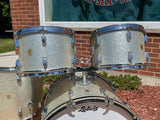 1960s Ludwig Hollywood Drum Set Silver Sparkle Pre-Serial COB