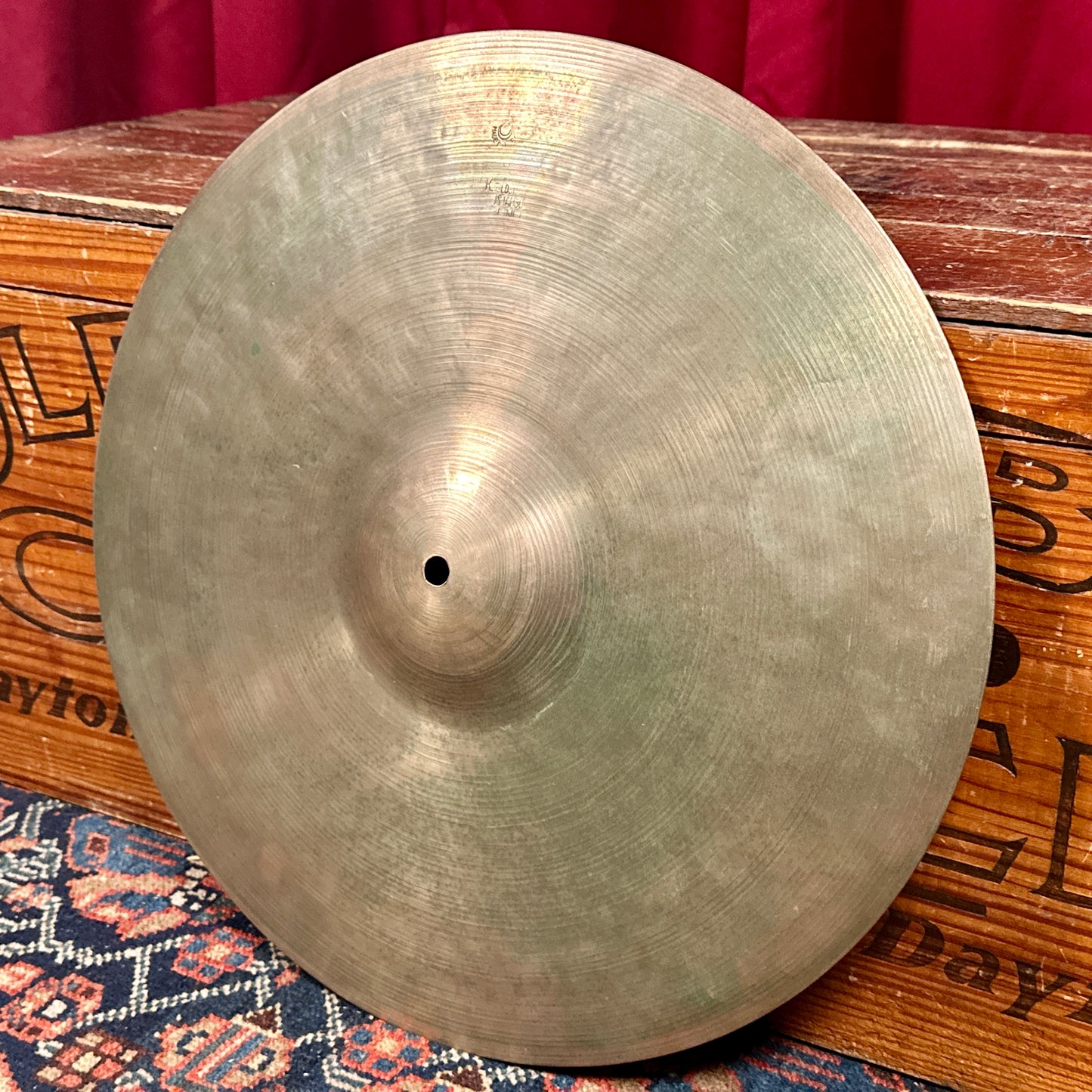 16" K. Zildjian Istanbul 1950s-1960s Intermediate Stamp Ride Cymbal 1528g *Video Demo*