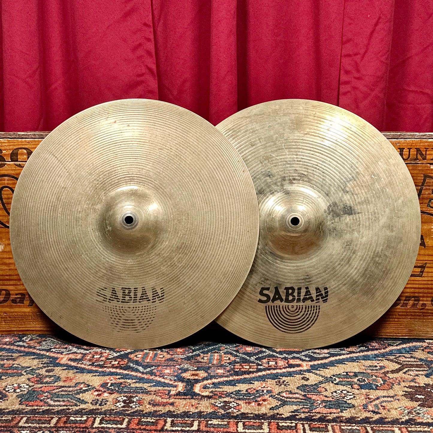 15" Sabian AA Medium Hi-Hat Cymbal Pair 1220g/1460g *Video*