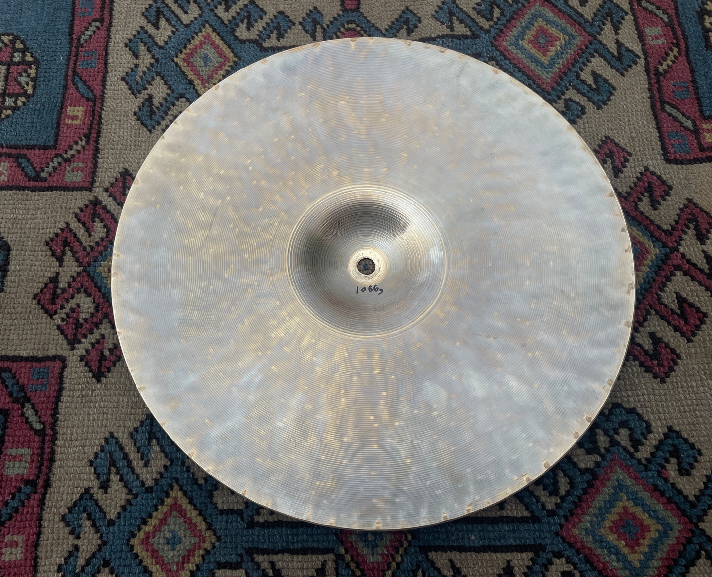 14” Zildjian K Custom Dark Top Hi-Hat Cymbal Single 1066g