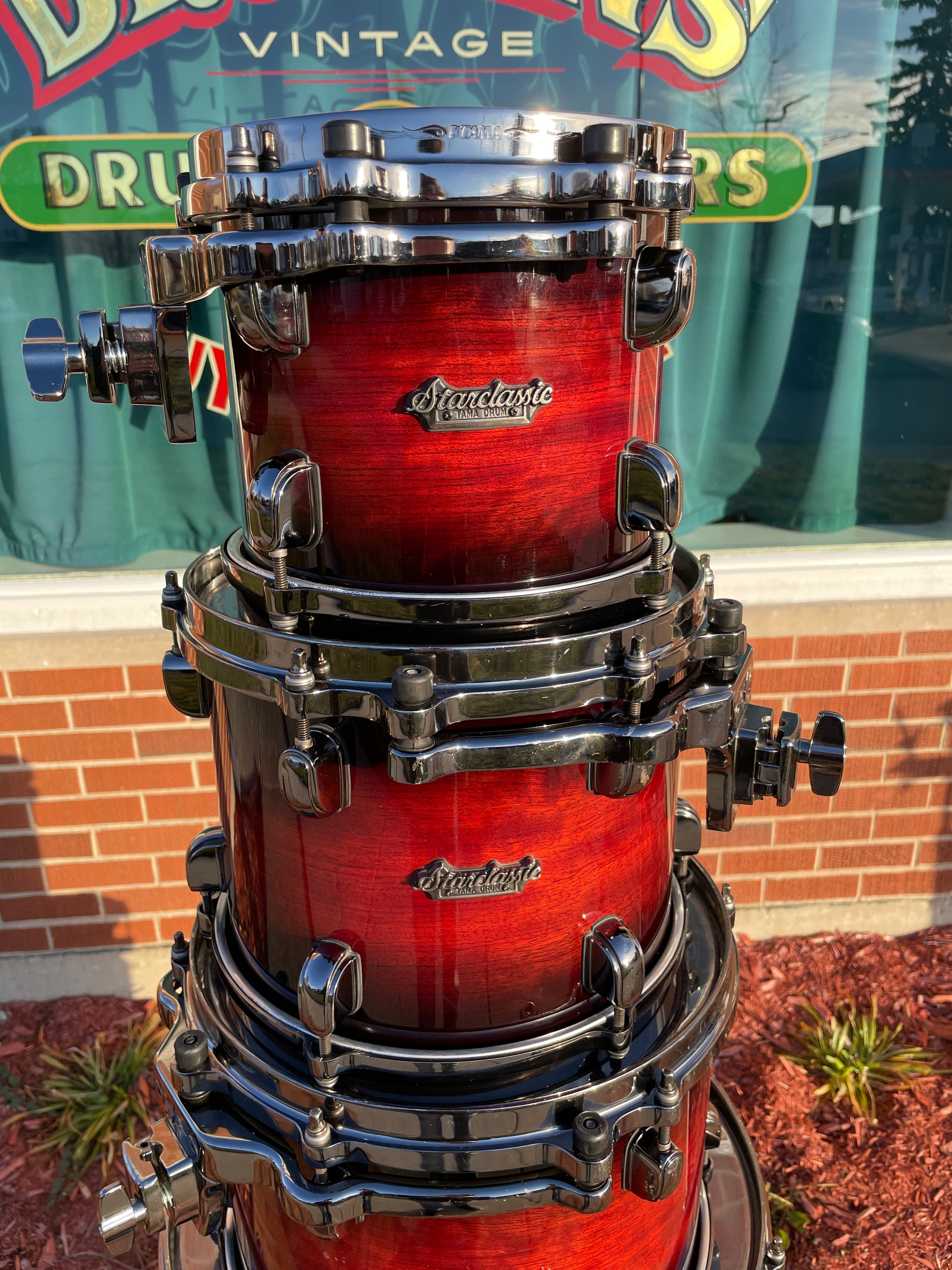 Tama Starclassic Bubinga trommesæt RødTama Starclassic Bubinga trommesæt Rød  