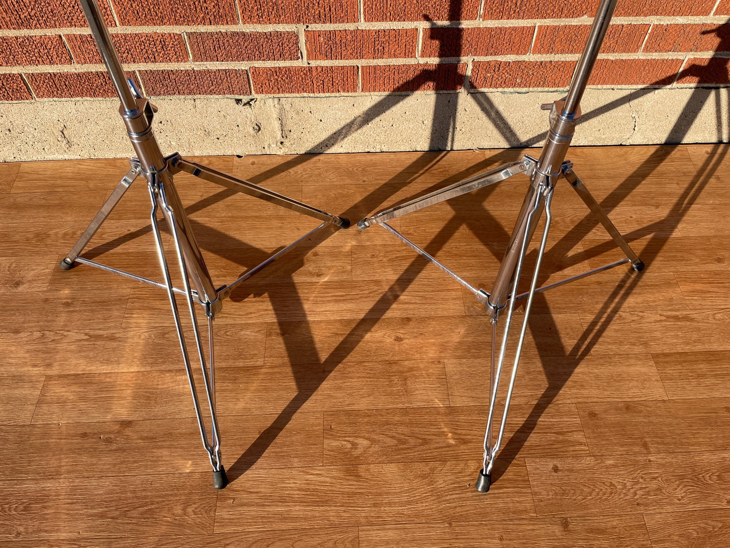 1970s Rogers Samson II 48-0512 Floor Cymbal Stand Pair Swiv-O-Matic
