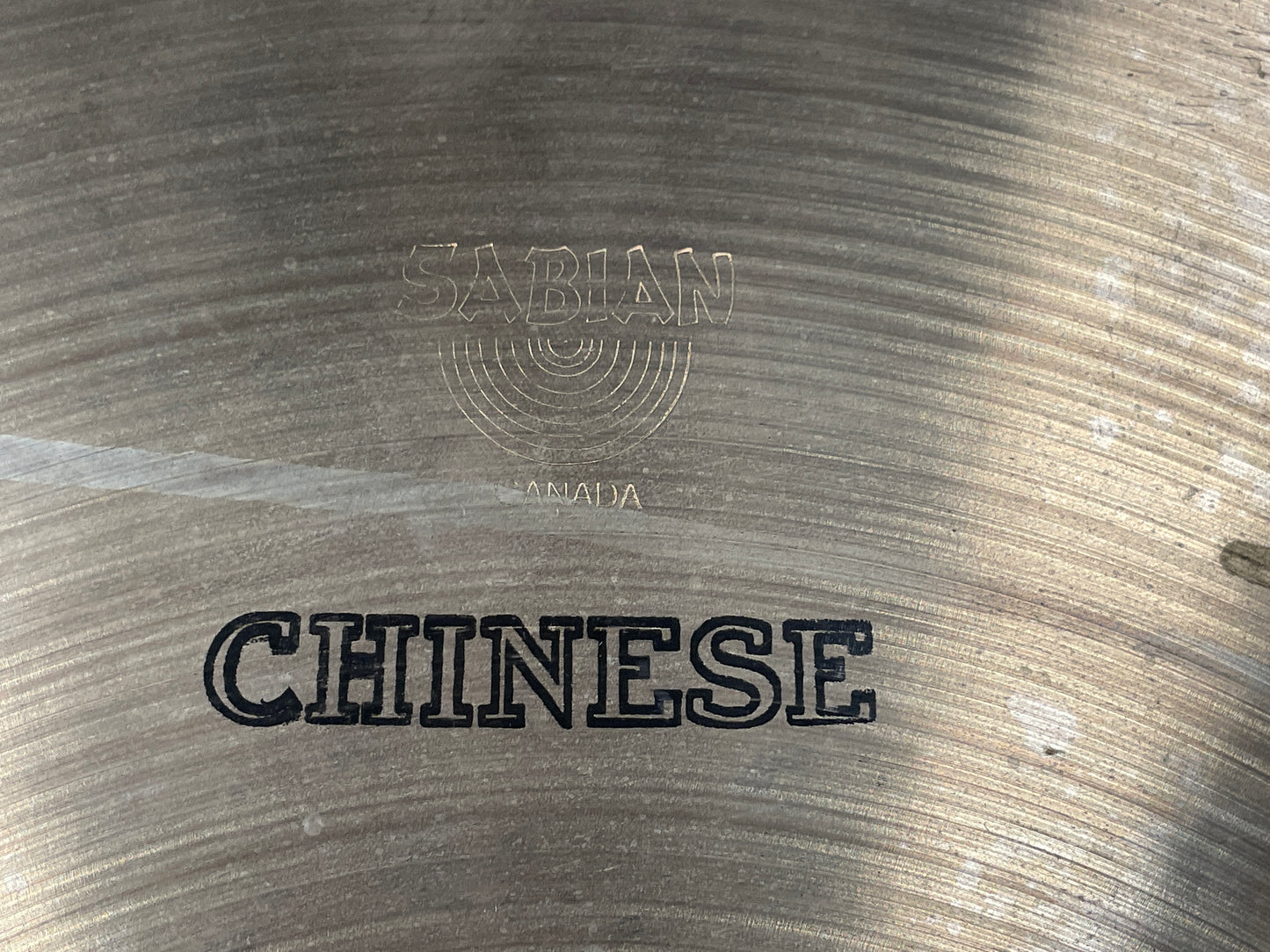 20" Sabian 1980s Pre-AA Chinese Cymbal 1842g *Video Demo*