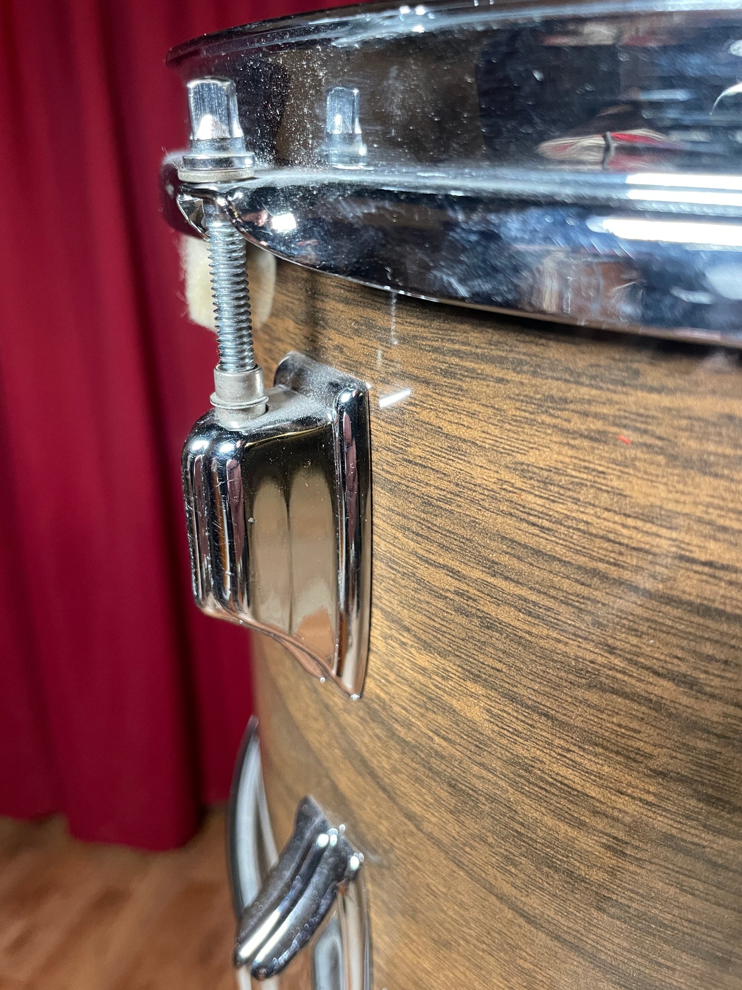 1970s Rogers "Big R" Drum Set New Mahogany 22/13/14/18