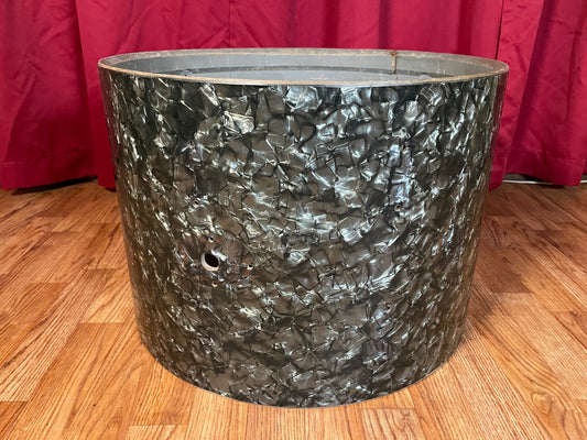 1960s Rogers Holiday 14x20 Bass Drum Shell Black Diamond Pearl