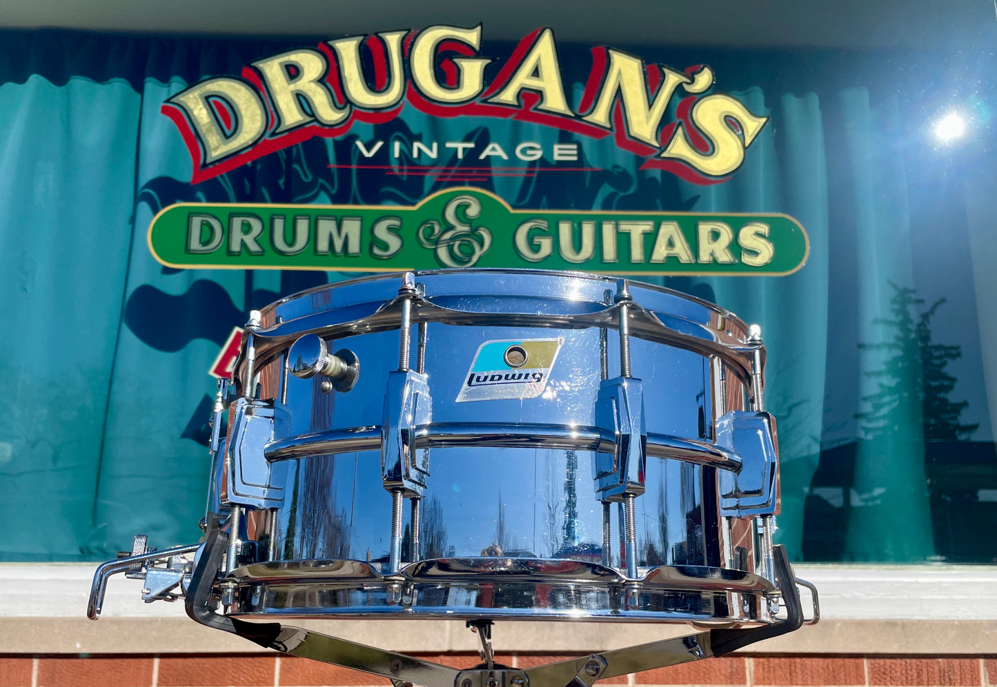 1972 Ludwig 6.5x14 No. 411 Super Sensitive Snare Drum Supraphonic