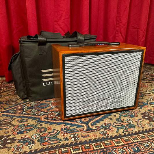 Elite Acoustics D6-58 120-Watt Rechargeable 8” + 5” Acoustic Guitar/Multi-Chan Amplifier w/ Gig Bag