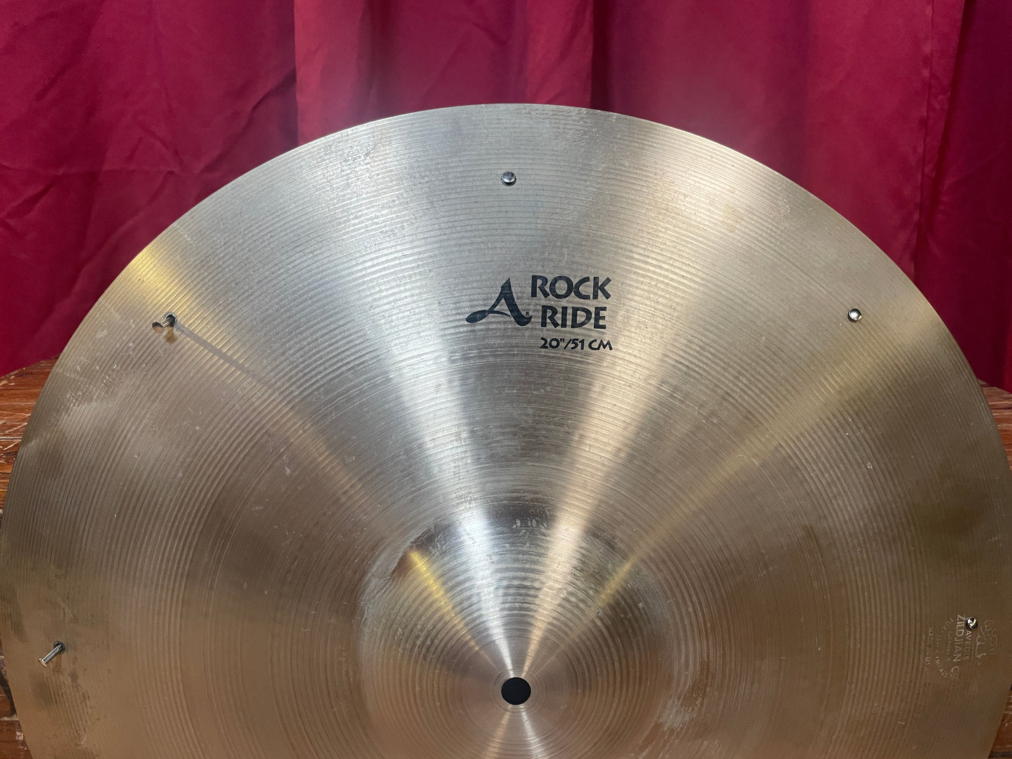 20" Zildjian A Rock Ride Cymbal w/ Rivets 2986g *Video Demo*