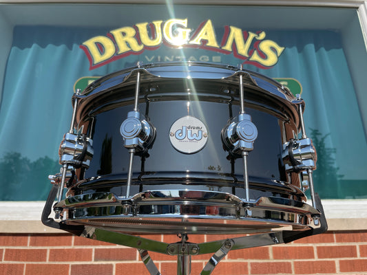 DW Design Series 6.5X14 Black Nickel Over Brass Snare Drum DDSD6514BNCR