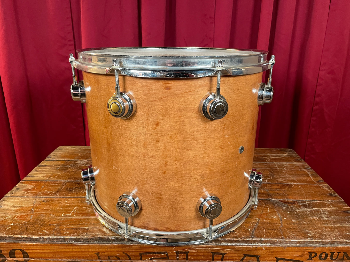 DW 14" Tom Single Natural Refinished 12x14 14x12 Pre-Collector's Series Keller Shell Drum Workshop