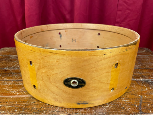 1966 Slingerland Deluxe Student Model 5.5x14 Snare Drum Shell 6-Lug