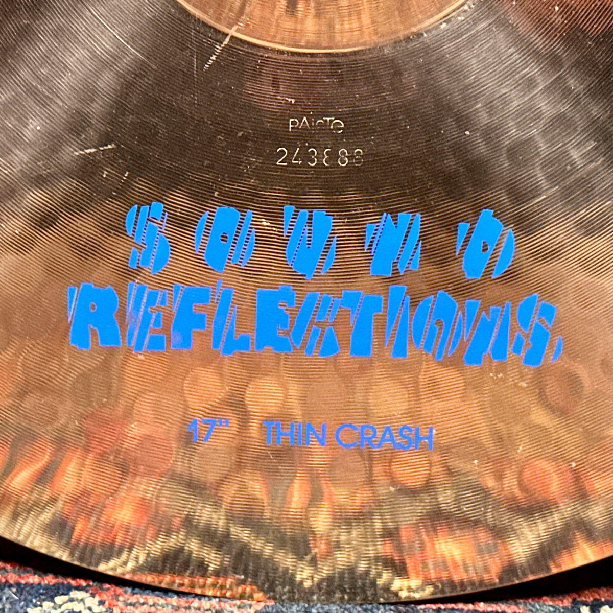 17" Paiste 1980s 2000 Sound Reflections Thin Crash Cymbal 1162g *Video*