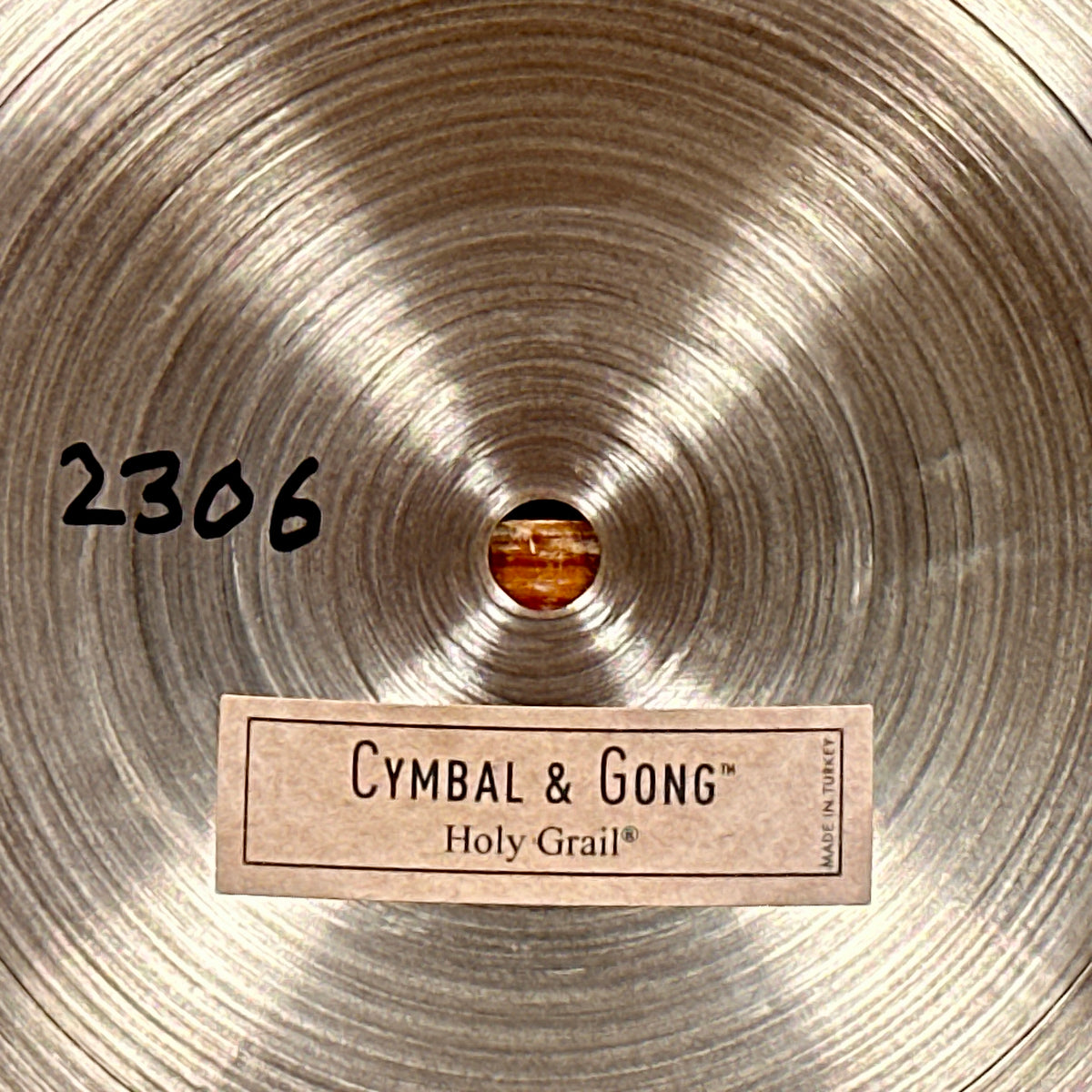 22" Cymbal & Gong Holy Grail Turkish Style Ride Cymbal 2306g *Video*