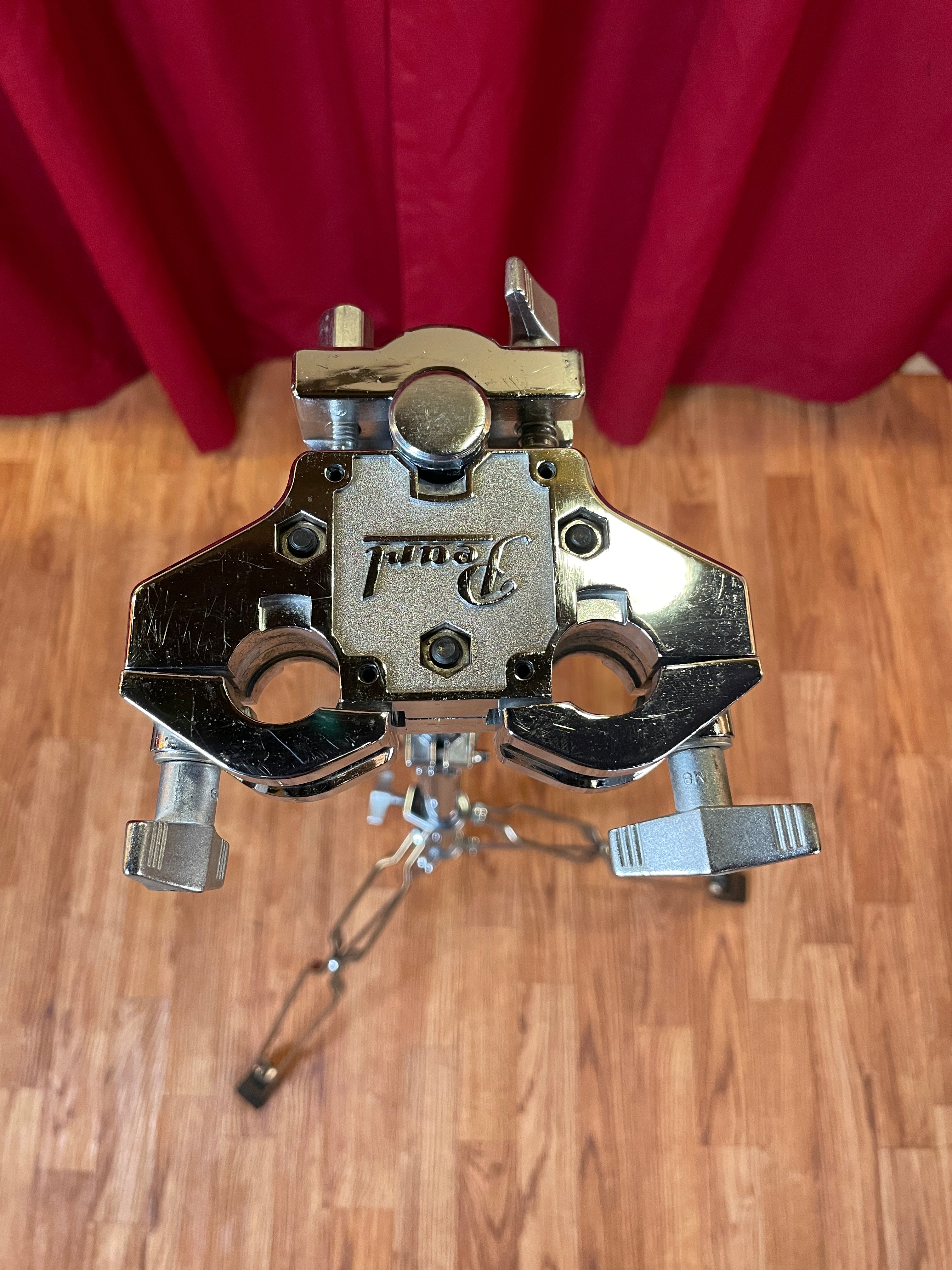 pedestalロンT 1980s Pearl T-900W Double Braced Single Tom Stand Red Label