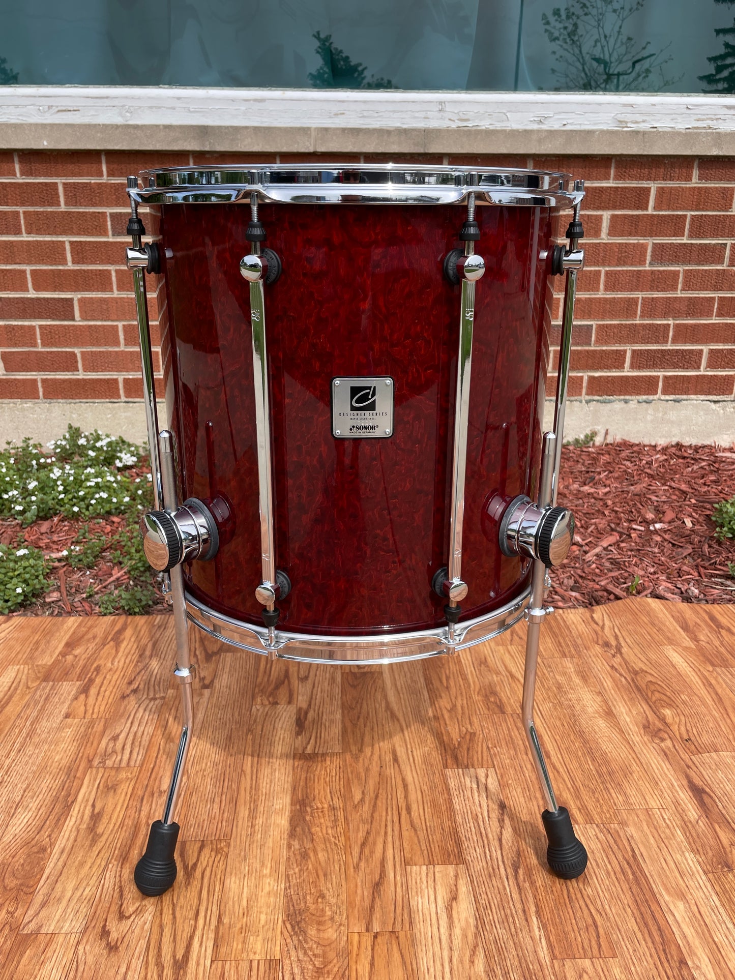 Sonor Designer Series 16" Maple Light Floor Tom Stain Red 16x16