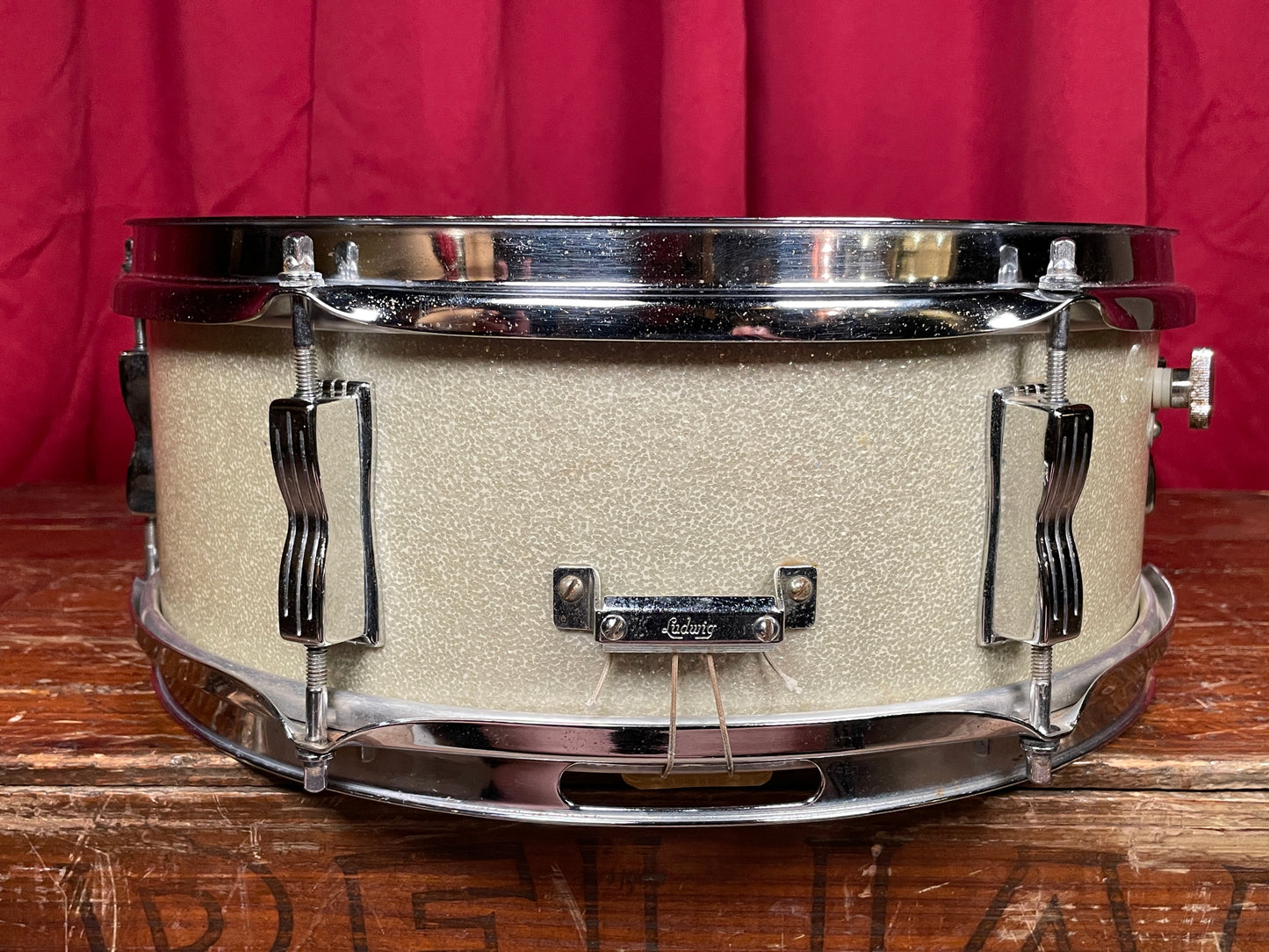 1969 Ludwig 5x14 Pioneer Snare Drum Silver Sparkle