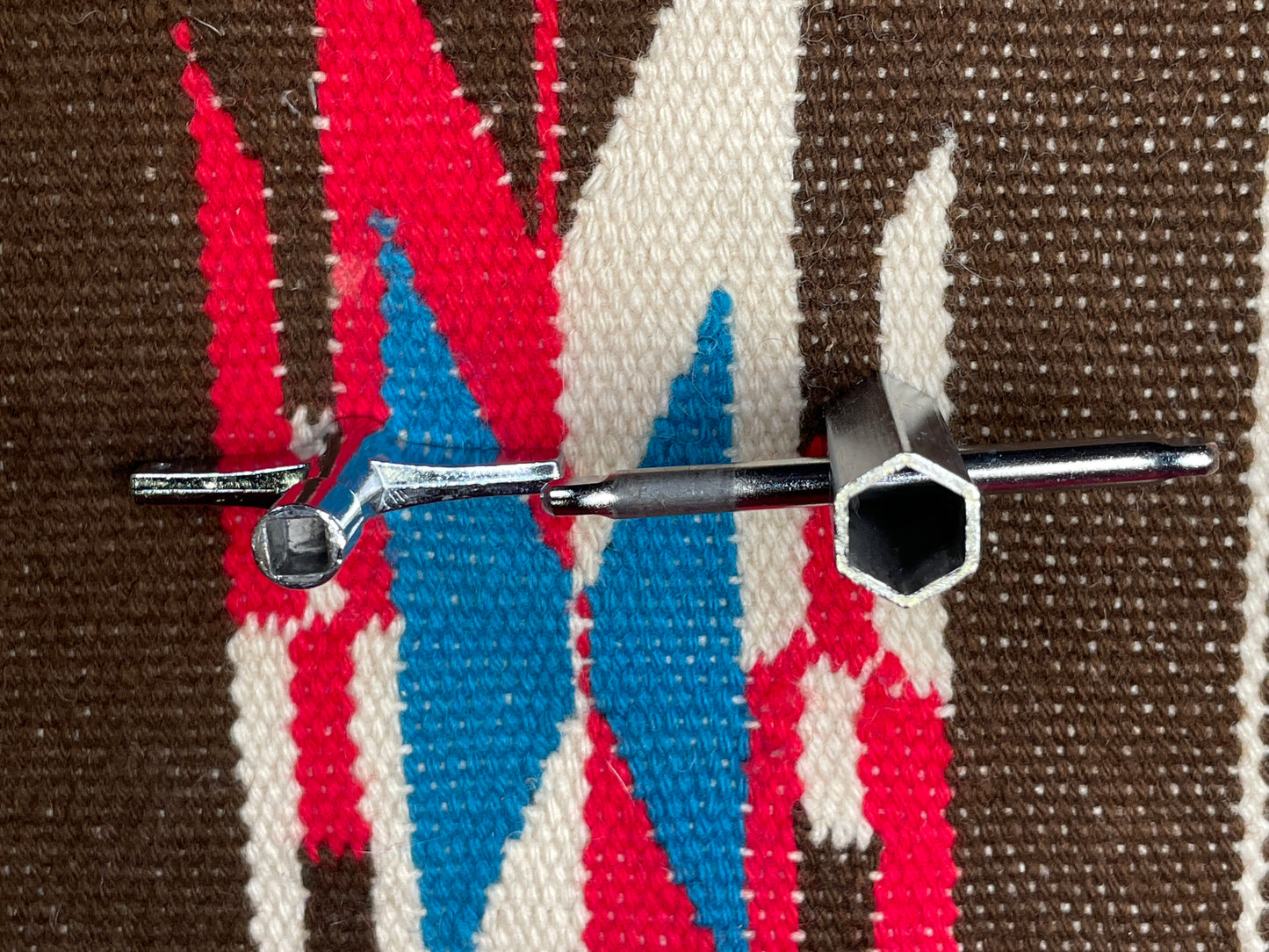 Vintage Ludwig Drum Tuning Key and Rail Consolette Hex Wrench Key