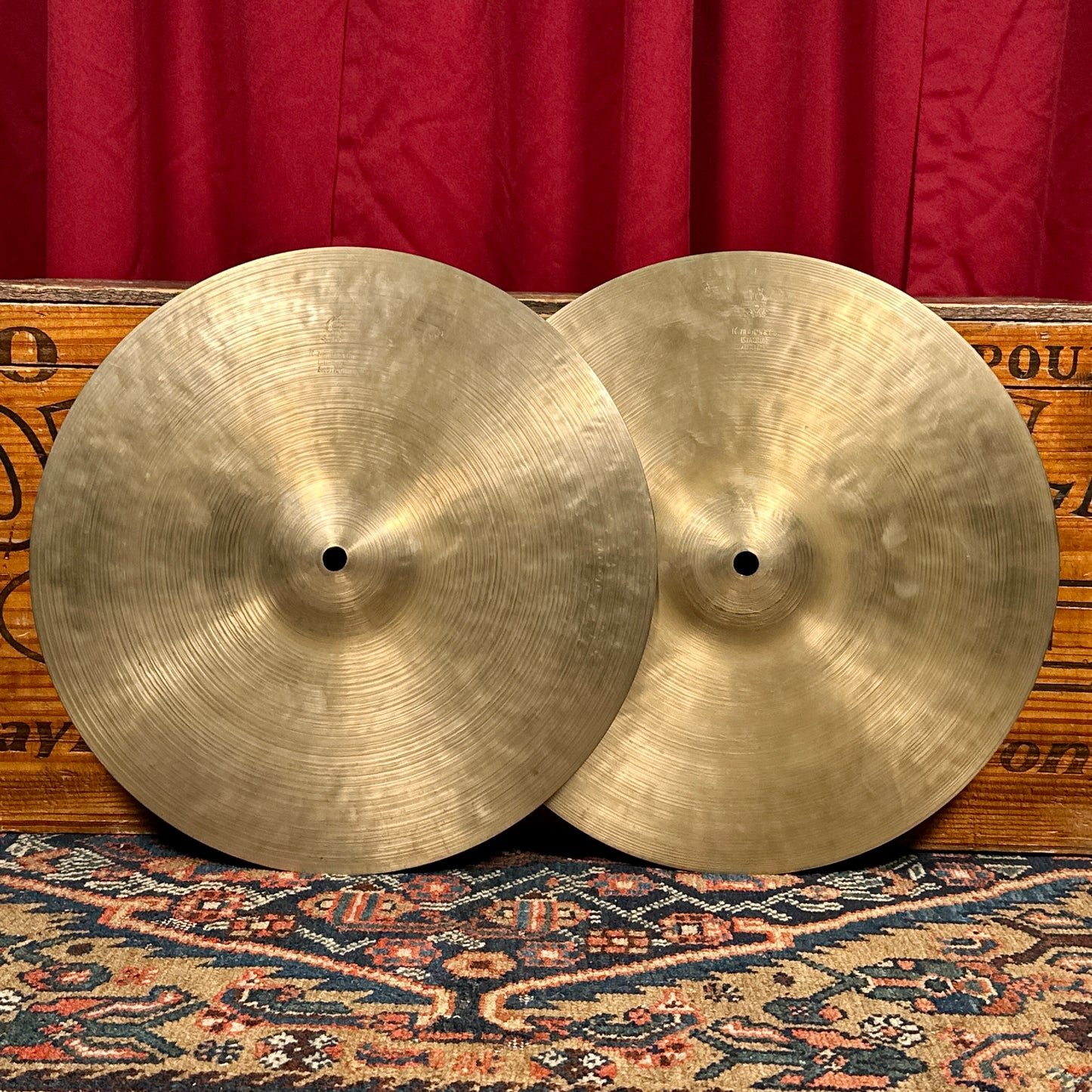 14" K Zildjian Istanbul 1960s-1970s New Stamp Hi-Hat Cymbal Pair 776g/804g *Video Demo*