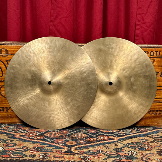 14" K Zildjian Istanbul 1960s-1970s New Stamp Hi-Hat Cymbal Pair 776g/804g *Video Demo*