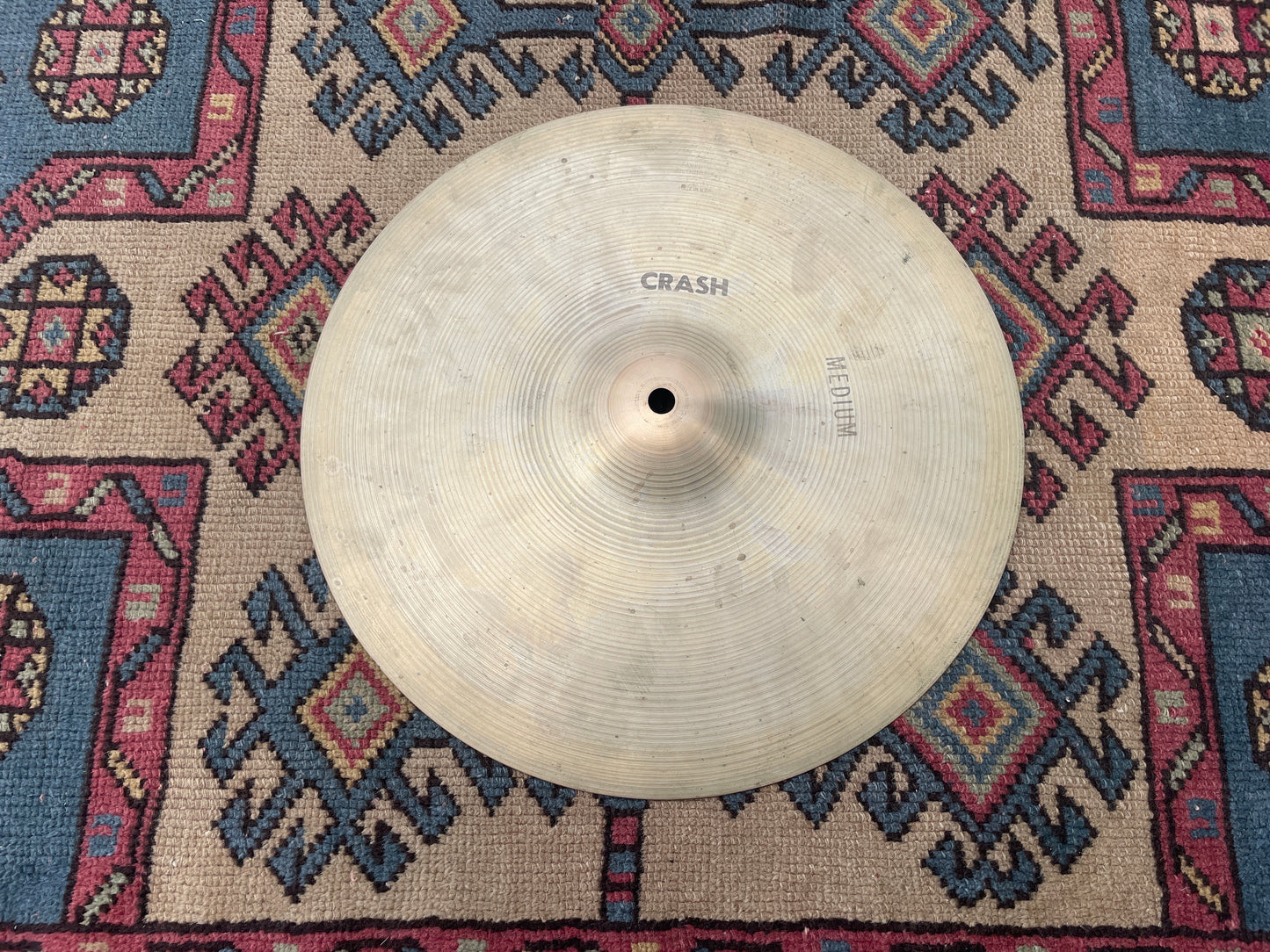 14" Zildjian A 1970s Stamped Hollow Logo Medium Crash / Hi-Hat Single Cymbal 894g