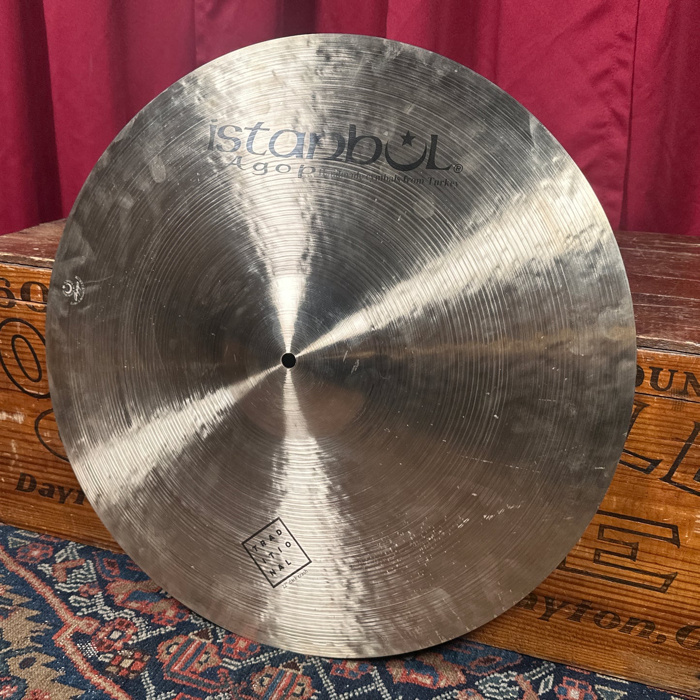 22" Istanbul Agop Traditional Dark Crash Cymbal 2090g *Video Demo*