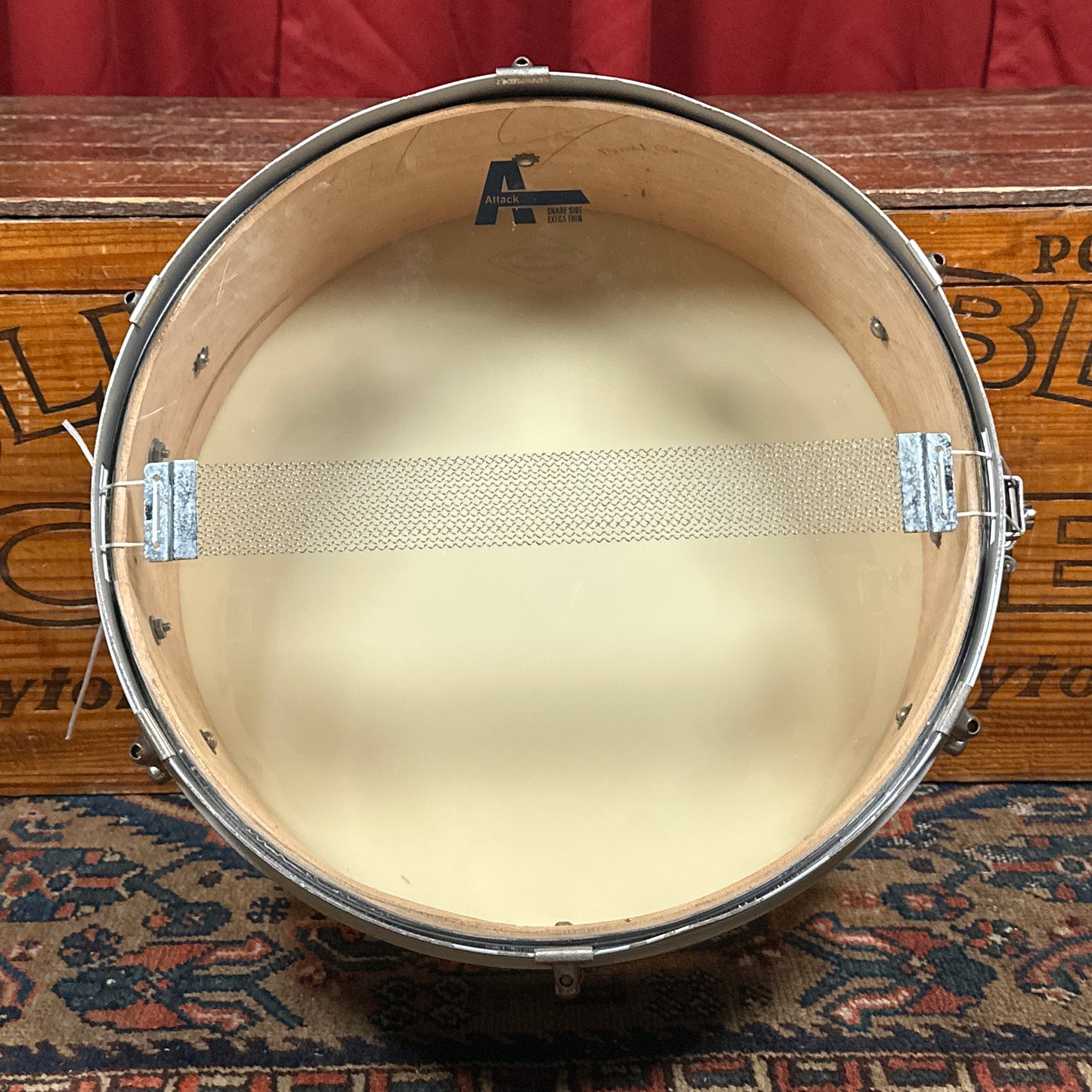 1960s Kent 5x14 Single Tension No. 191P Snare Drum Black Oyster Pearl
