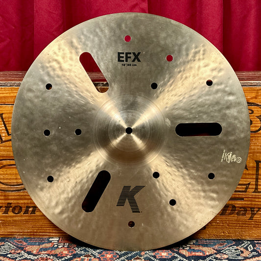 18" Zildjian K EFX Crash Cymbal 1314g *Video Demo*