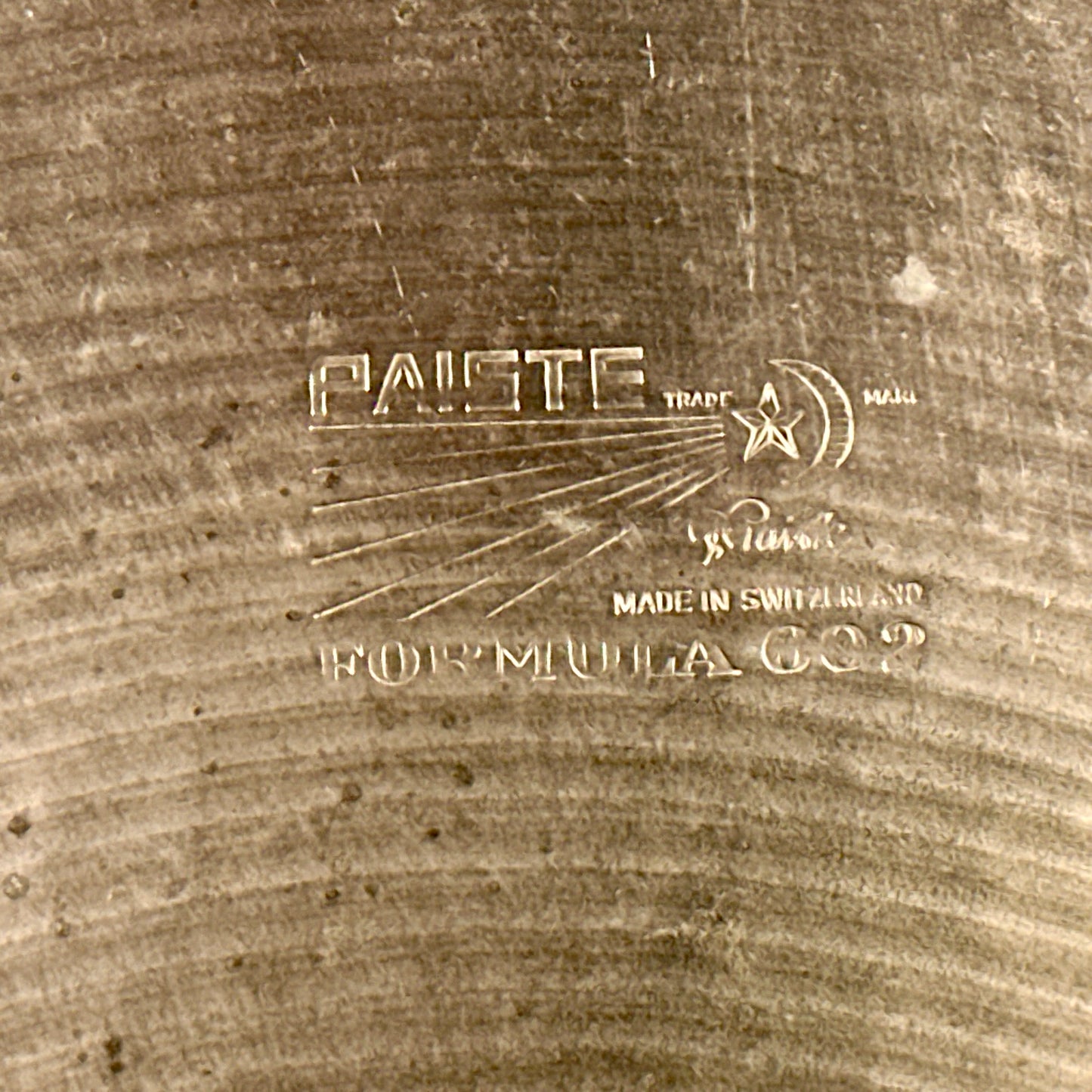 20" Paiste Formula 602 Pre-Serial 1960s Ride Cymbal 2454g *Video Demo*