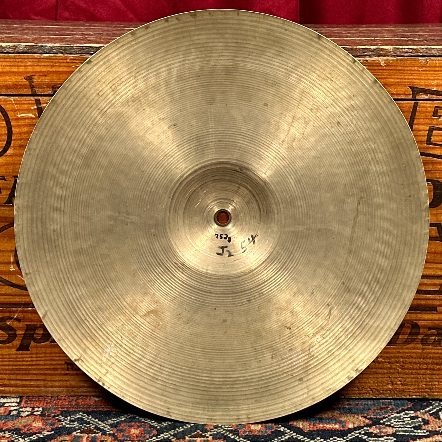 14" Zildjian A 1940s-1950s Trans Stamp Hi-Hat Cymbal Pair 648g/752g *Video Demo*