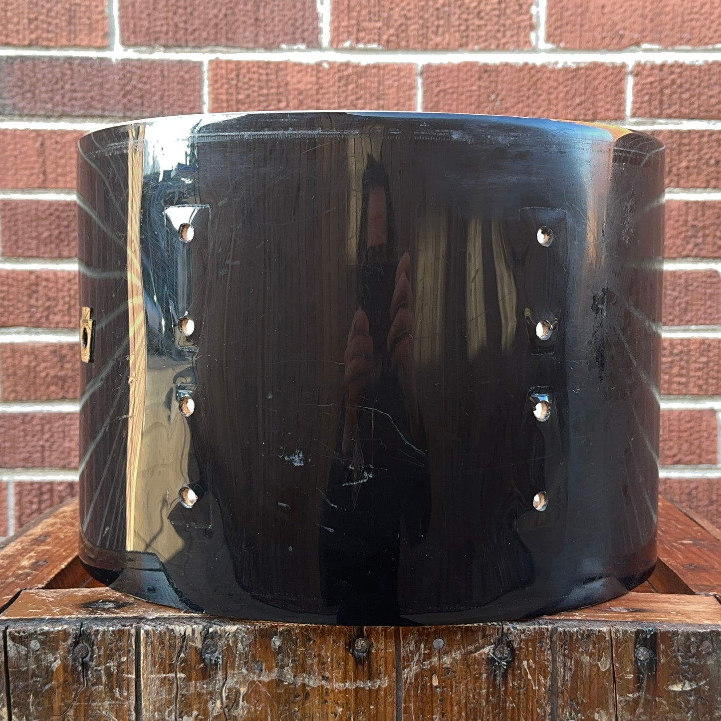 1960s Ludwig 9x13 Pre-Serial Super Classic Tom Drum Shell Black