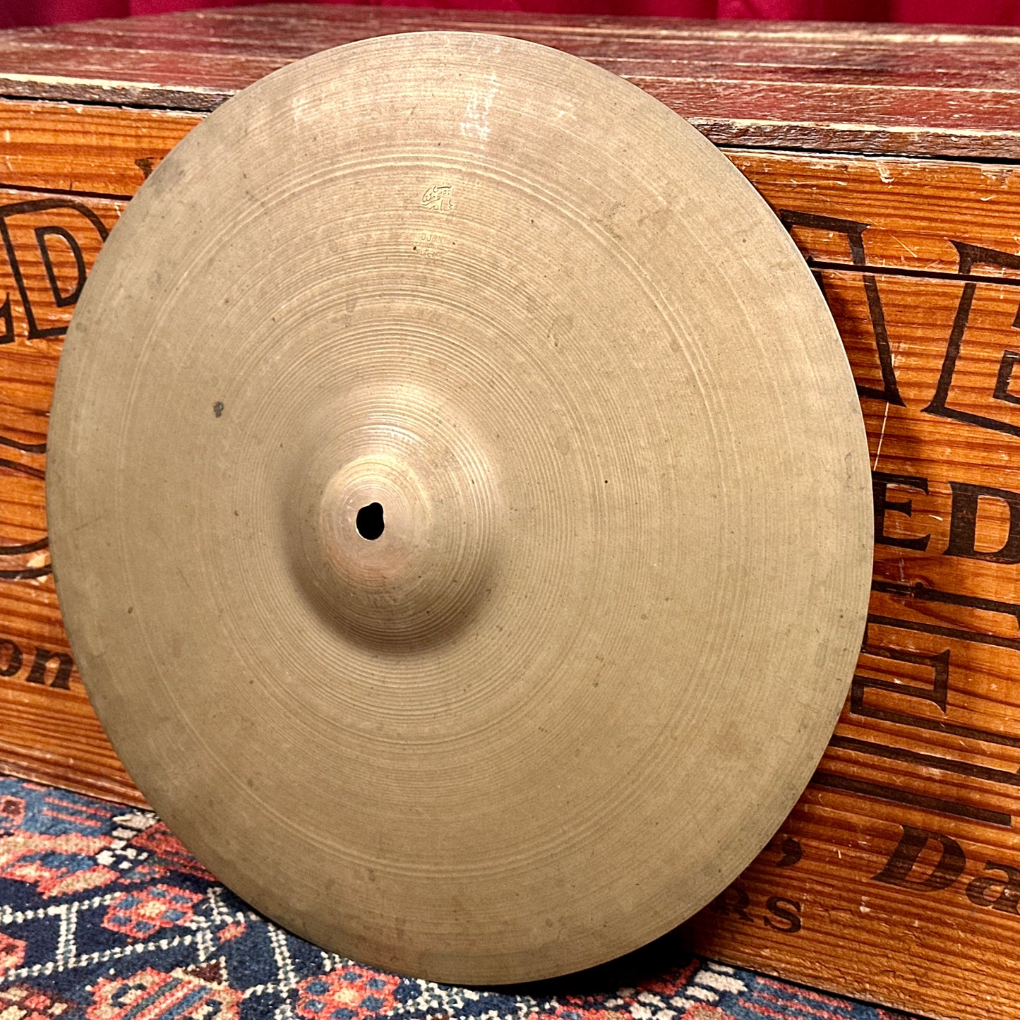 14" Zildjian A 1940s 1st Stamp / 2nd Stamp / Pre-Trans Stamp Small Crash / Hi-Hat Single Cymbal 626g *Video Demo*