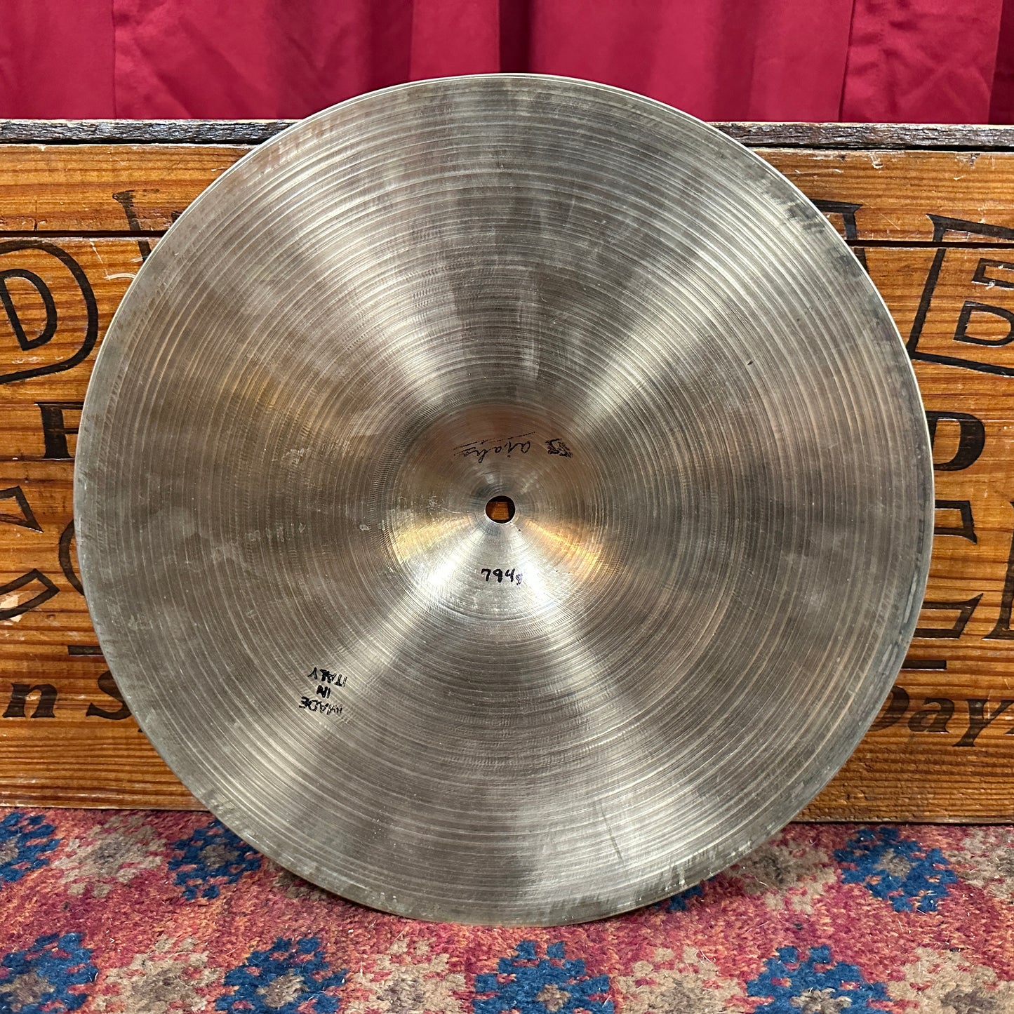 14" UFIP Vintage Hi-Hat Cymbal Pair 764g/794g Ajaha Made In Italy *Video Demo*
