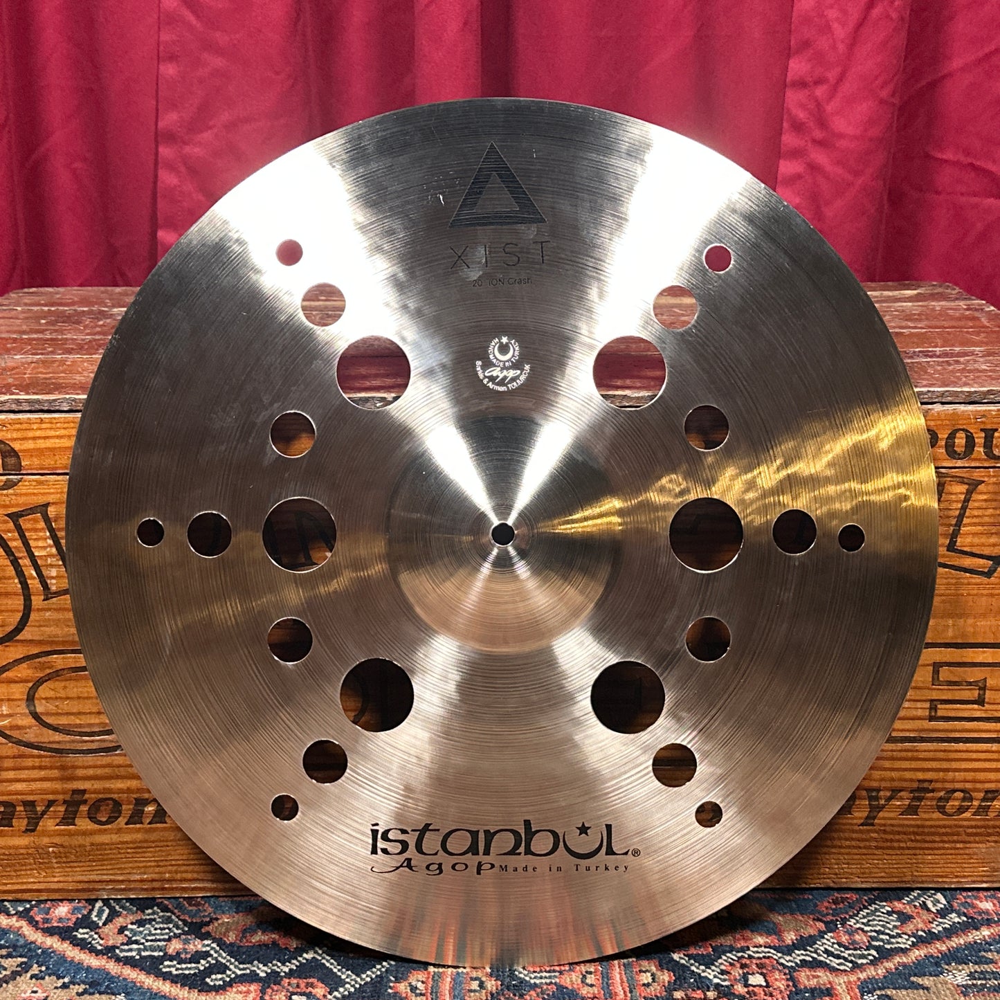 20" Istanbul Agop Xist Ion Crash Cymbal 1554g *Video Demo*