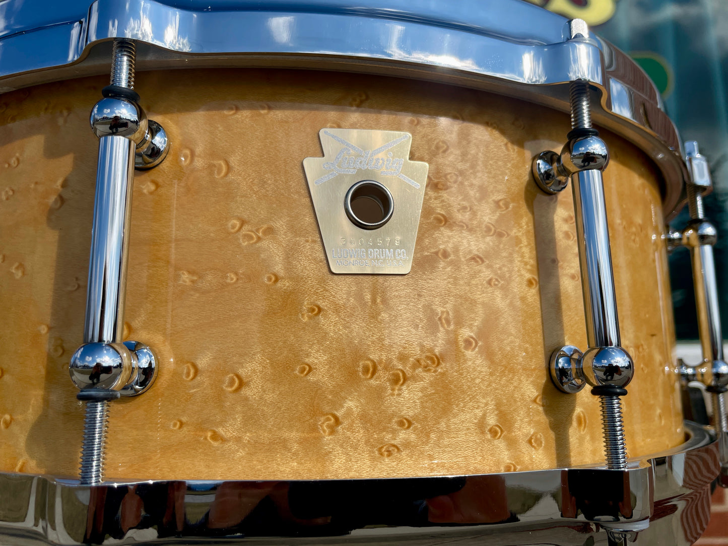 Ludwig Classic Maple 5x14 Exotic Birdseye Maple Snare Drum Die Cast Hoops Tube Lugs *Video Demo*