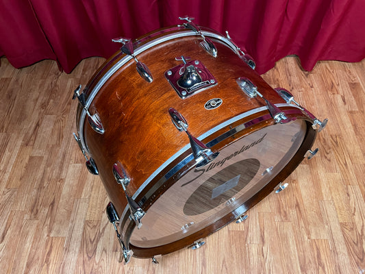 1970s Slingerland 14x24 Sound King Bass Drum Walnut 3 Ply