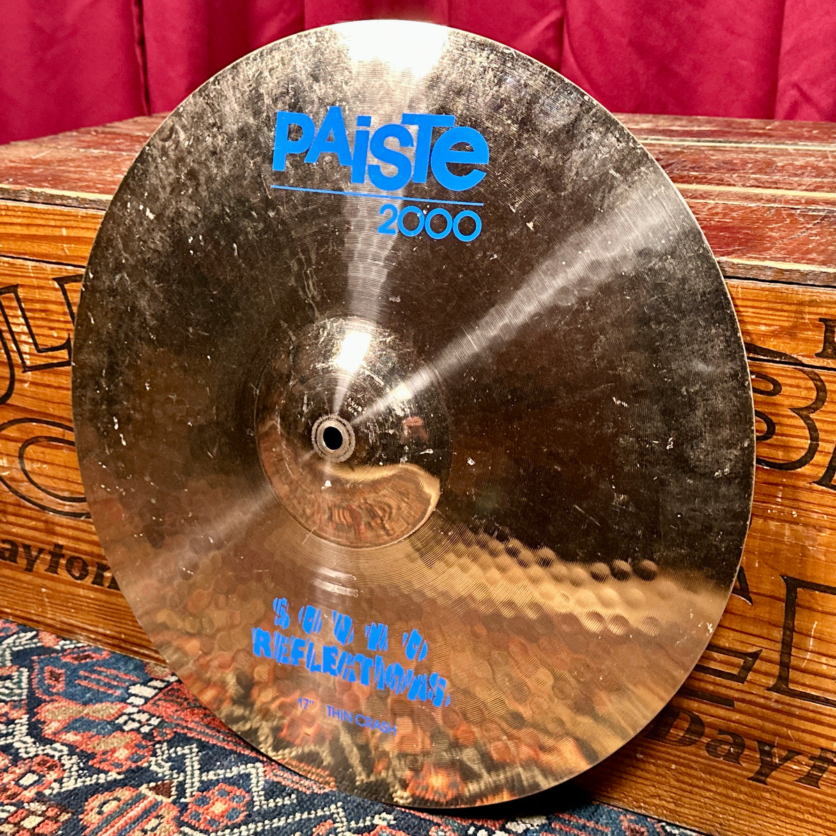17" Paiste 1980s 2000 Sound Reflections Thin Crash Cymbal 1162g *Video*