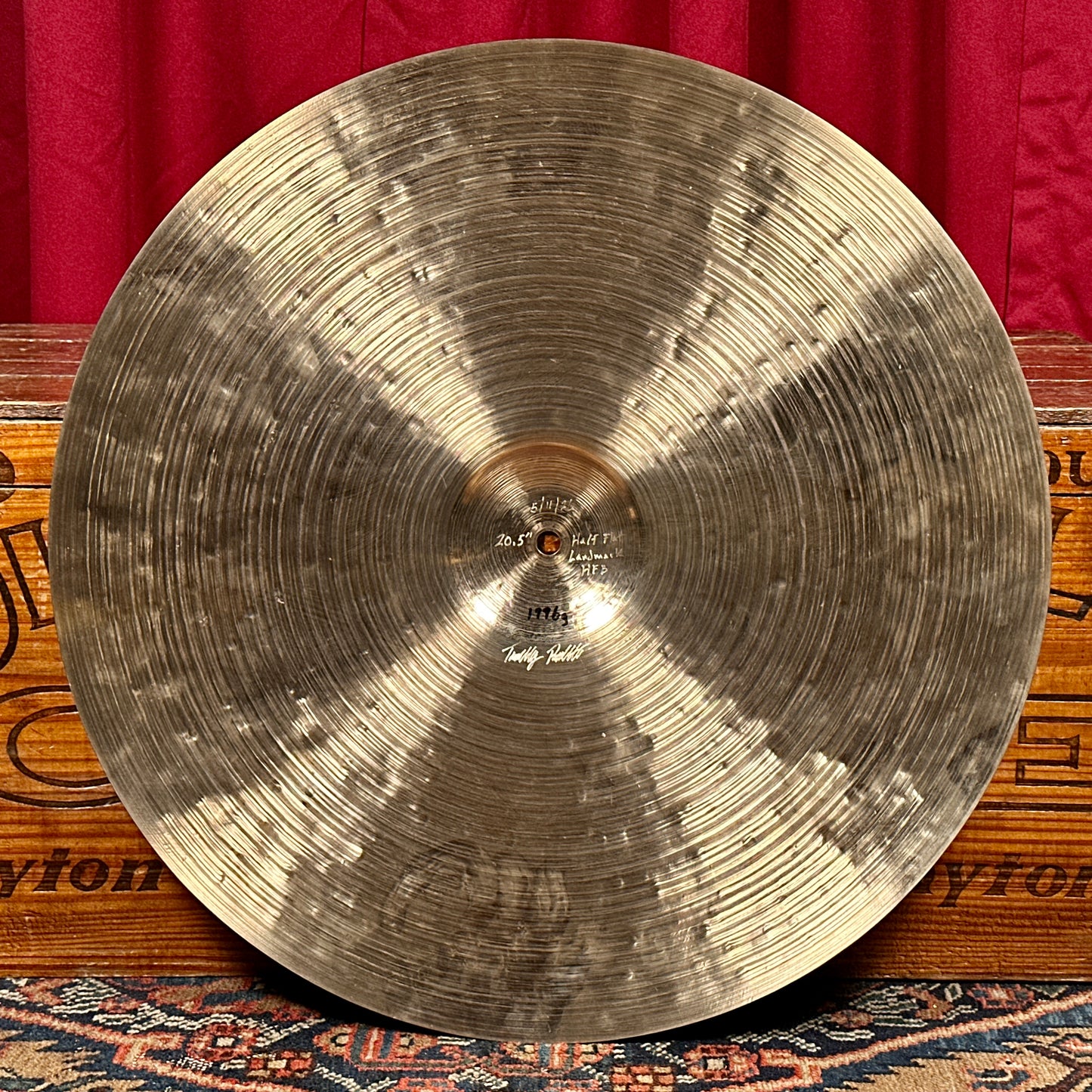 20.5" Timothy Roberts Half Flat Landmark Ride Cymbal 1996g *Video Demo*