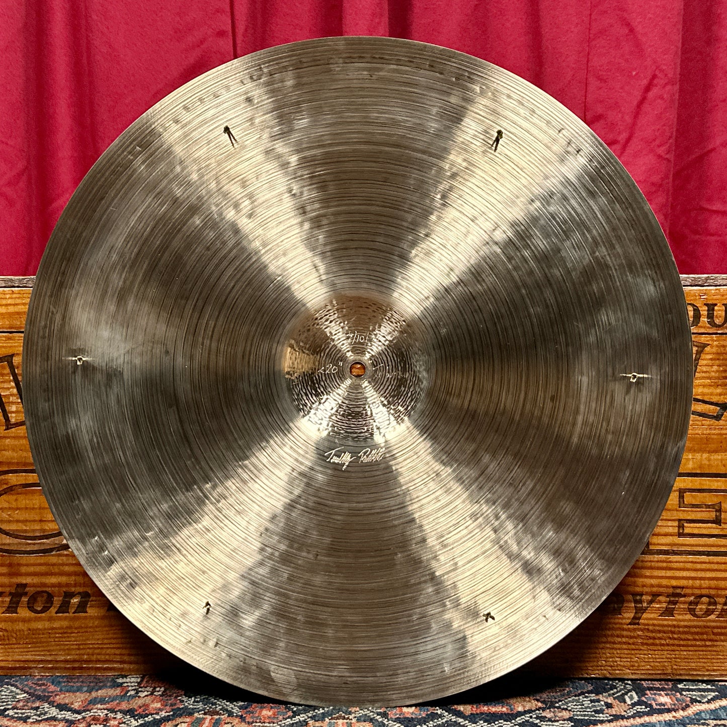 20" Timothy Roberts Tributary Ride Cymbal w/ 6 Rivets 1893g *Video*