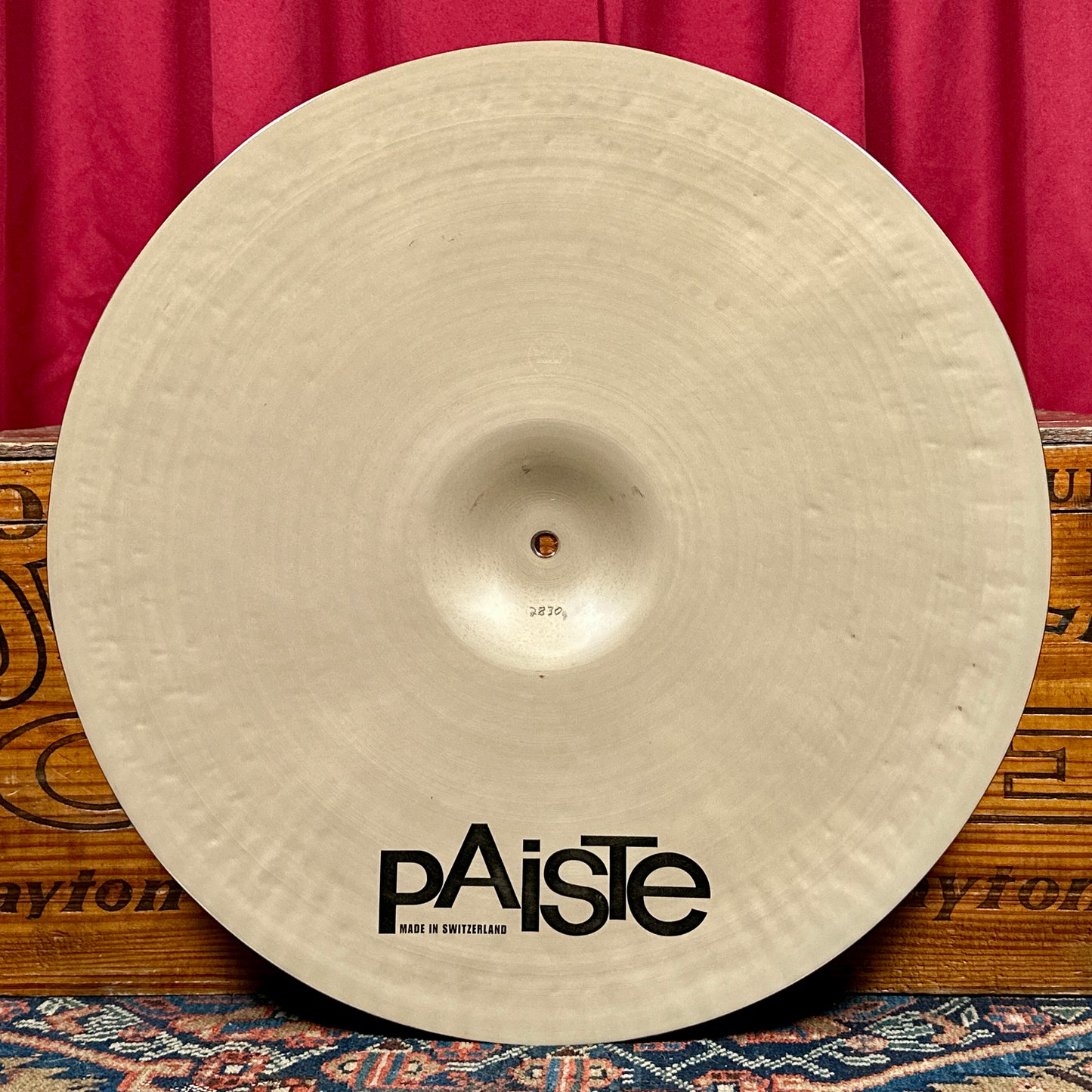 21" Paiste Masters Dark Dry Ride Cymbal 2830g *Video*