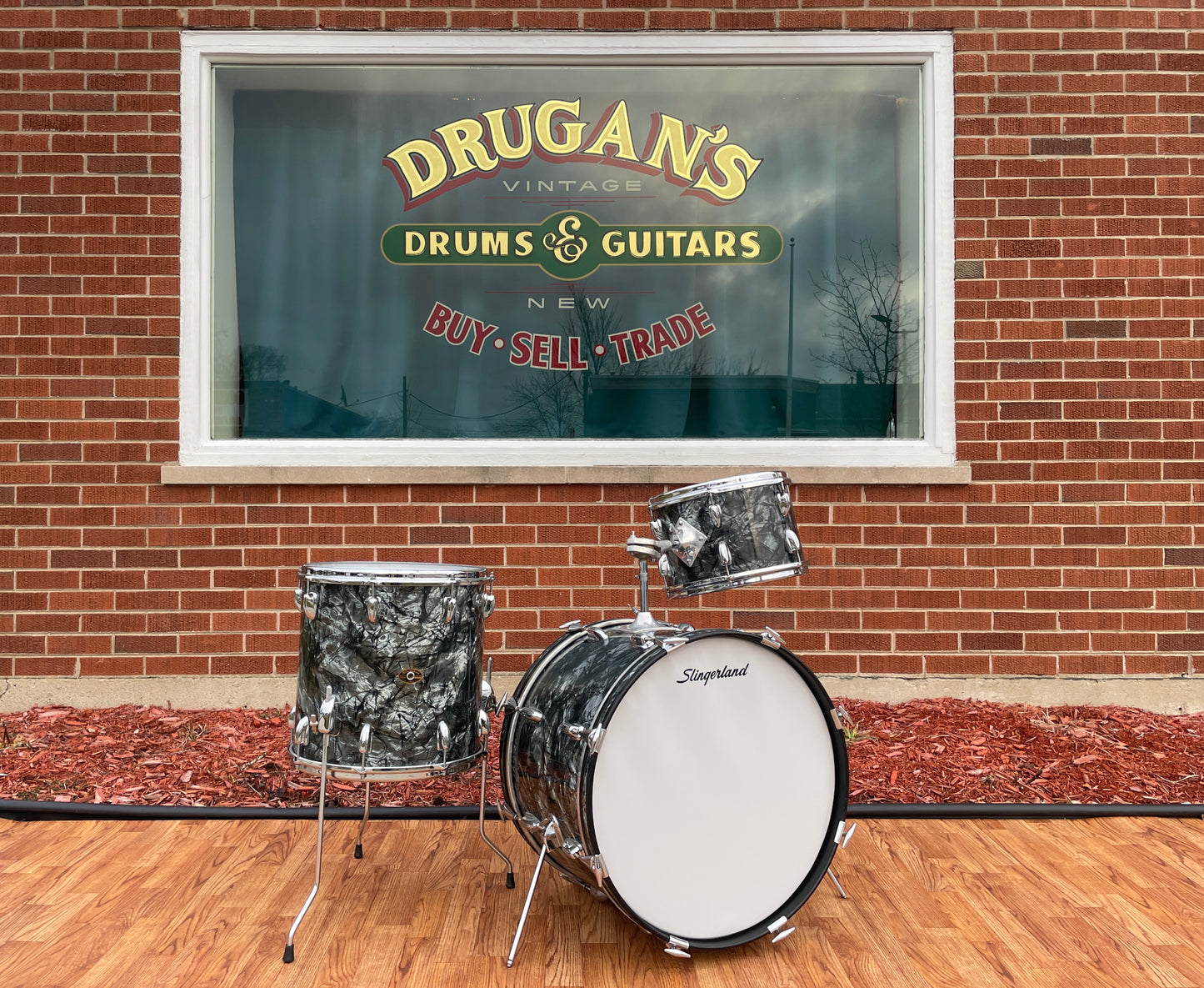 1968 Slingerland No. 9N Drum Set Black Diamond Pearl 20/12/14 *Video Demo*