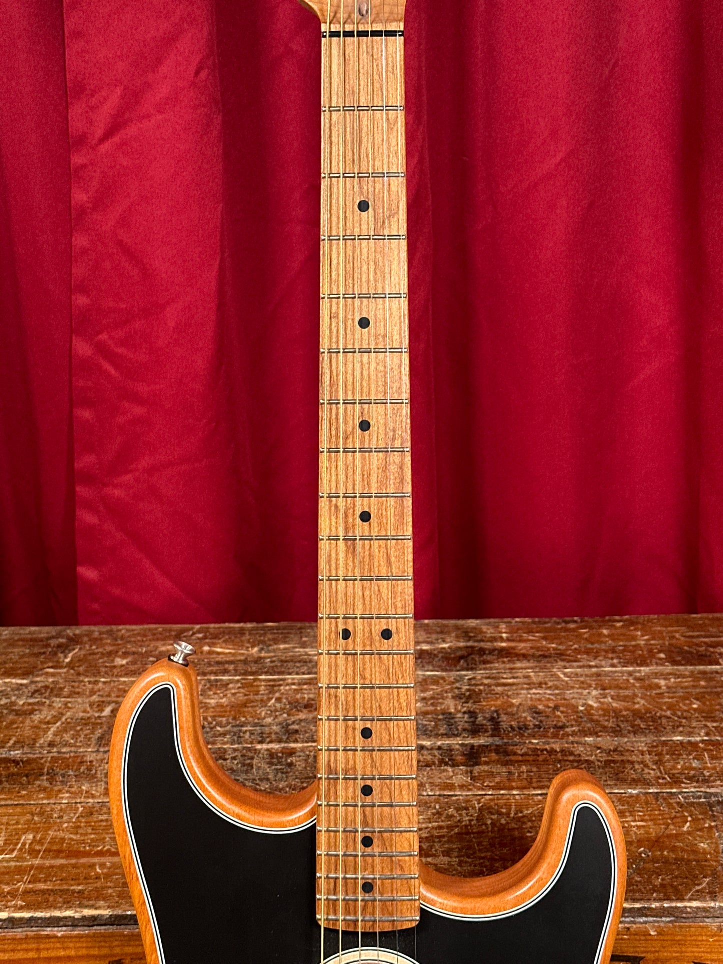 2022 Fender Mod Shop Acoustasonic Stratocaster Black w/ OHSC